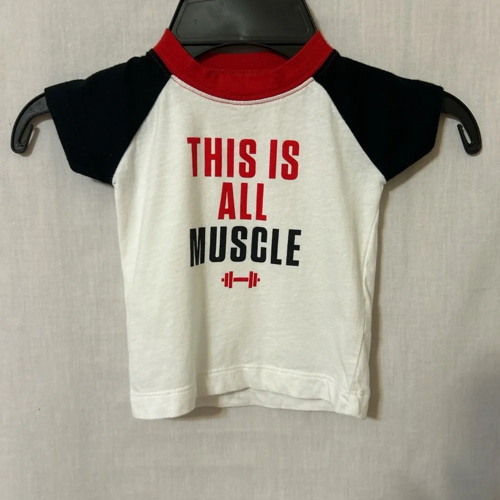 Carter's Red, Black, and White Muscle Tee